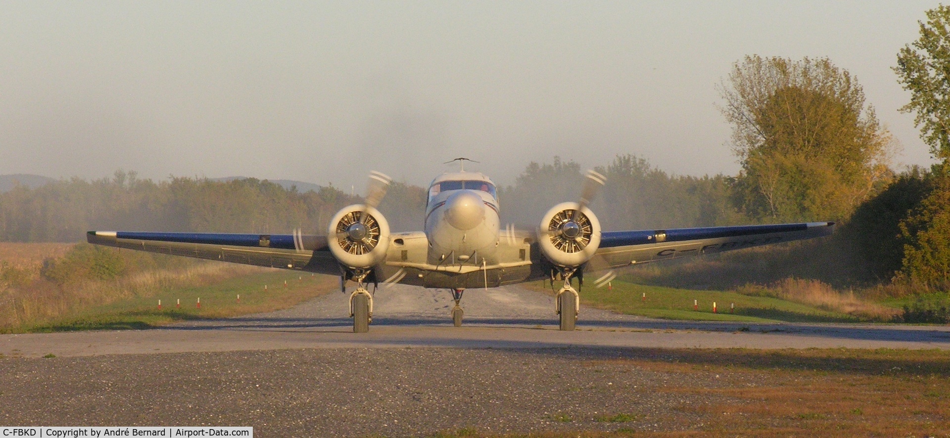 C-FBKD, 1956 Beech E18S C/N BA-196, At Farnham Qc