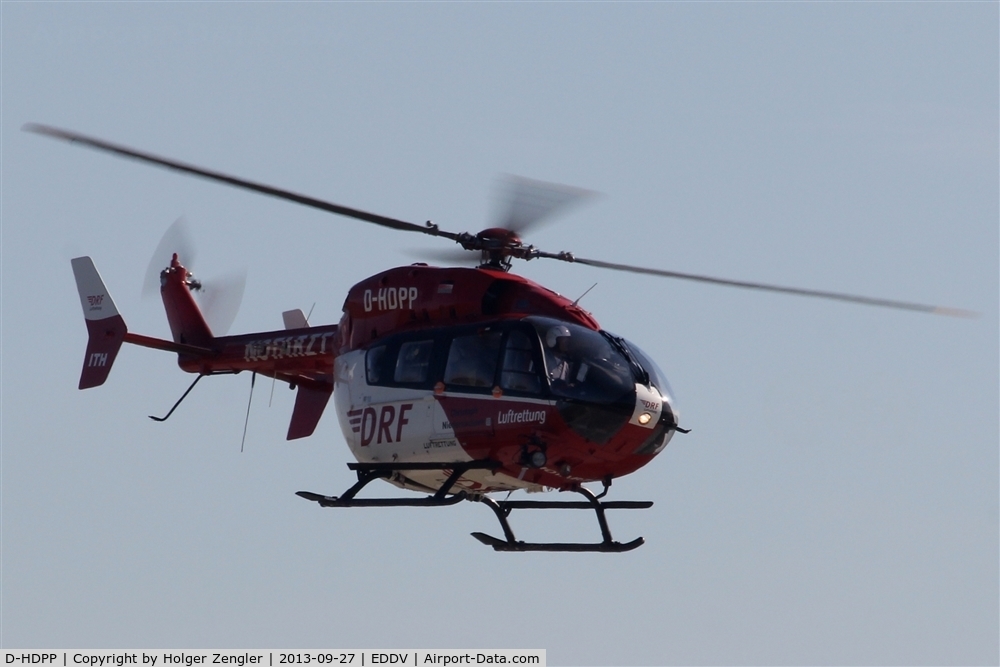 D-HDPP, 2004 Eurocopter-Kawasaki EC-145 (BK-117C-2) C/N 9055, Rescue heli on duty......