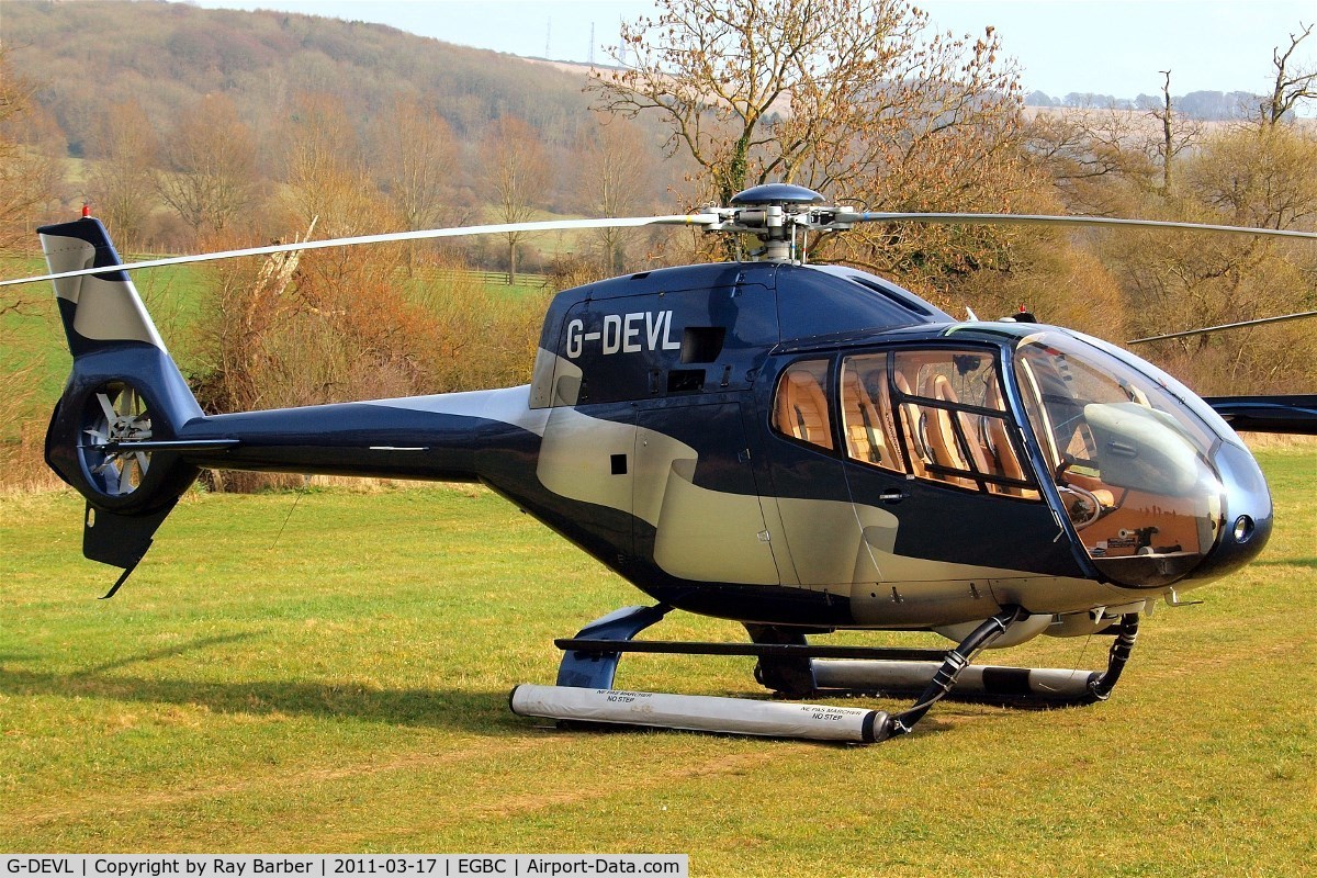 G-DEVL, 2001 Eurocopter EC-120B Colibri C/N 1273, Eurocopter EC.120B Colibri [1273] Cheltenham Racecourse~G 17/03/2011