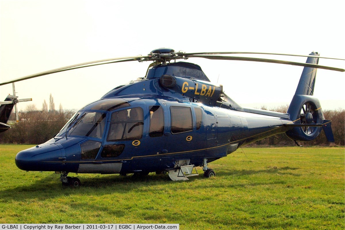 G-LBAI, 2003 Eurocopter EC-155B-1 C/N 6652, Eurocopter EC.155B1 Dauphin [6652] Cheltenham Race Course~G 17/03/2011. Closer view and step down.