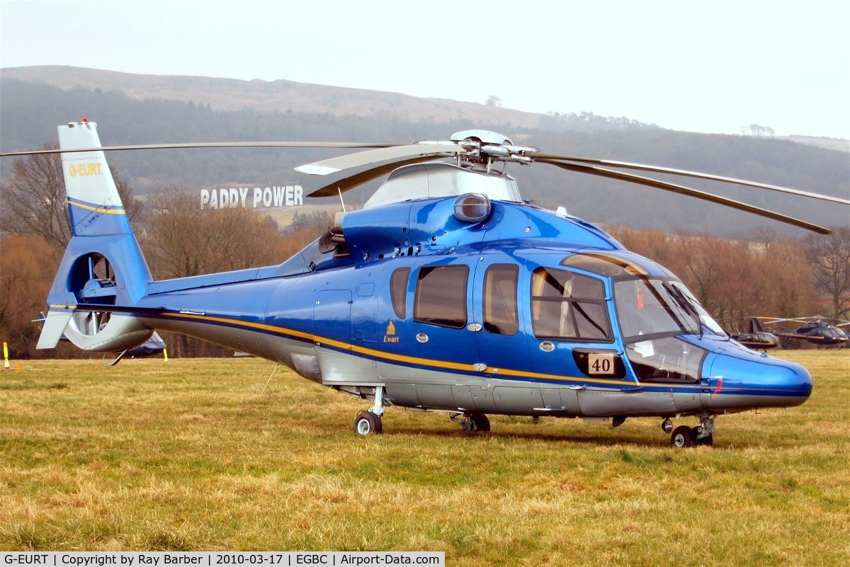 G-EURT, 2007 Eurocopter EC-155B-1 C/N 6764, Eurocopter EC.155B1 Dauphin [6764] (William Ewart Properties Ltd) Cheltenham Race Course~G 17/03/2010