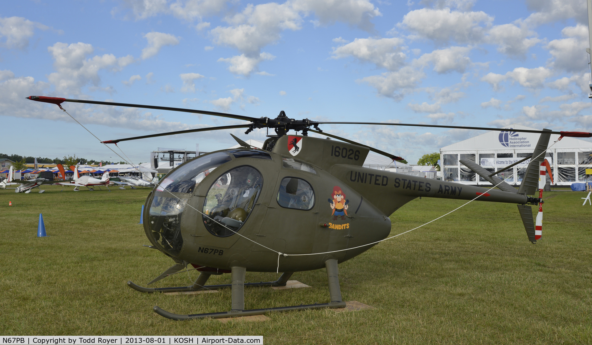 N67PB, 1968 Hughes OH-6A Cayuse C/N 480411, Airventure 2013