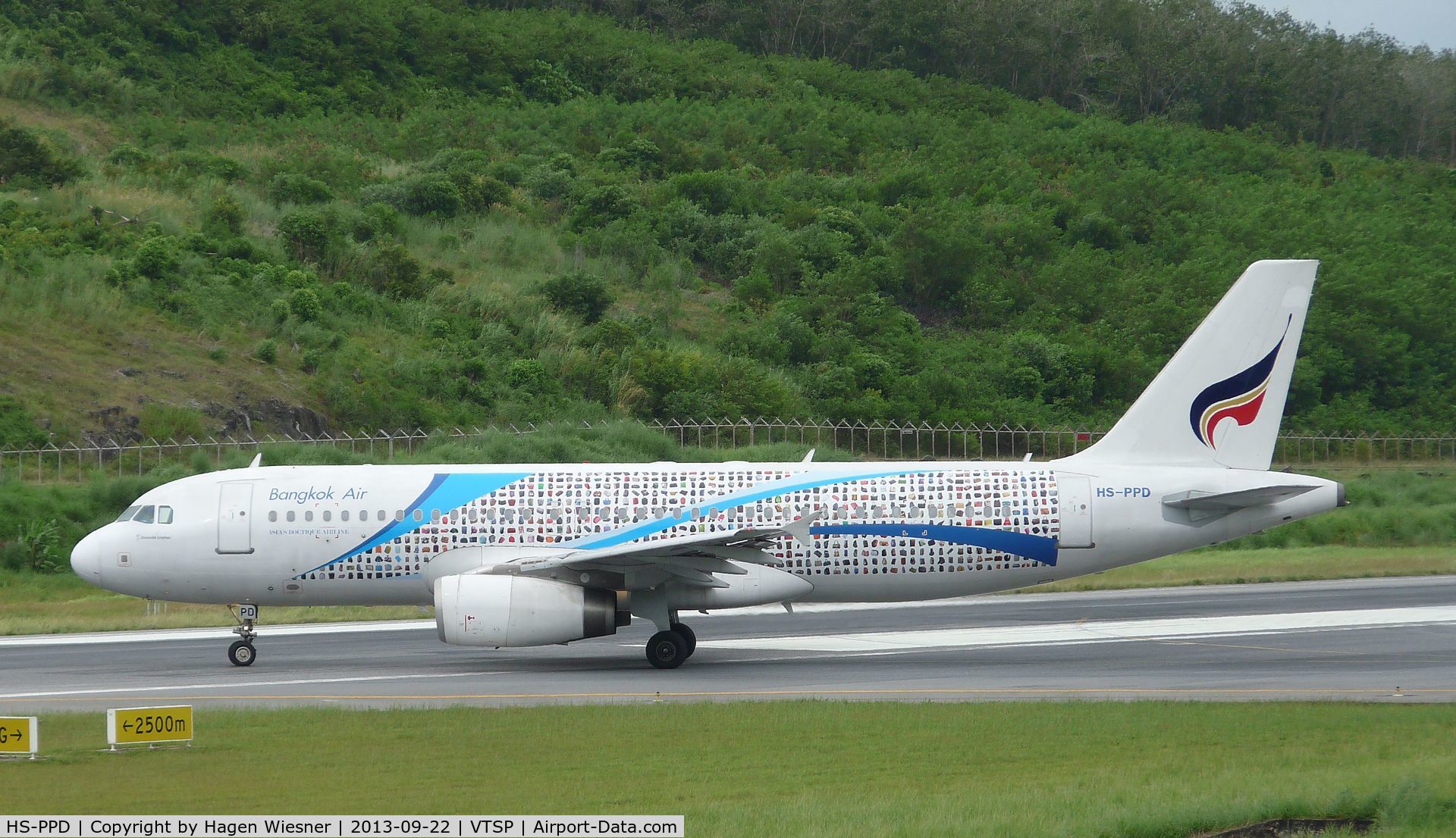 HS-PPD, Airbus A320-211 C/N 186, cool Livery,seen in Phuket