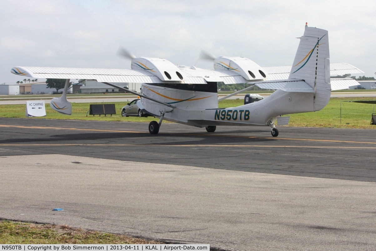 N950TB, 1980 STOL Aircraft UC-1 Twin Bee C/N 020, Departing Sun N Fun 2013 - Lakeland, FL