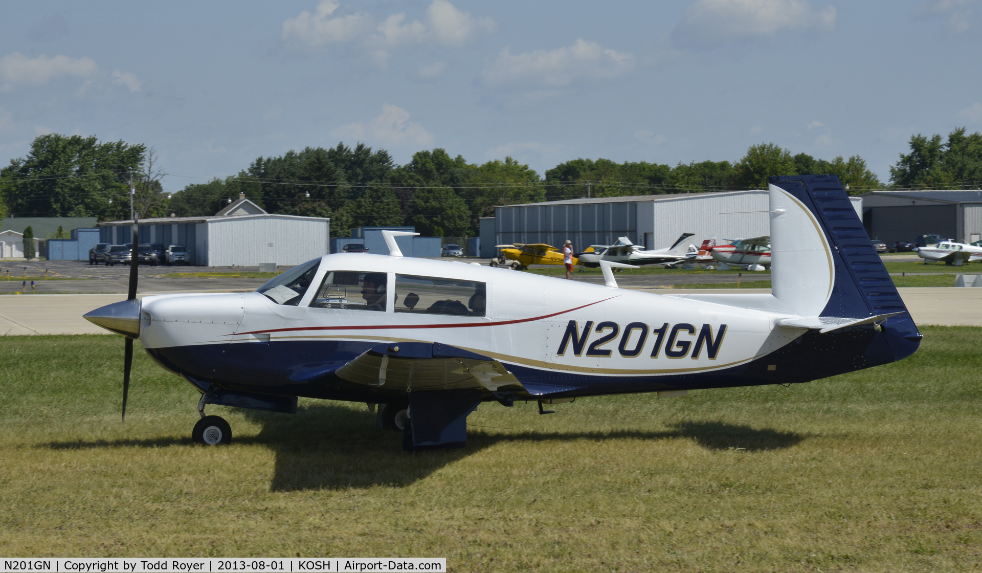 N201GN, 1977 Mooney M20J 201 C/N 24-0219, Airventure 2013