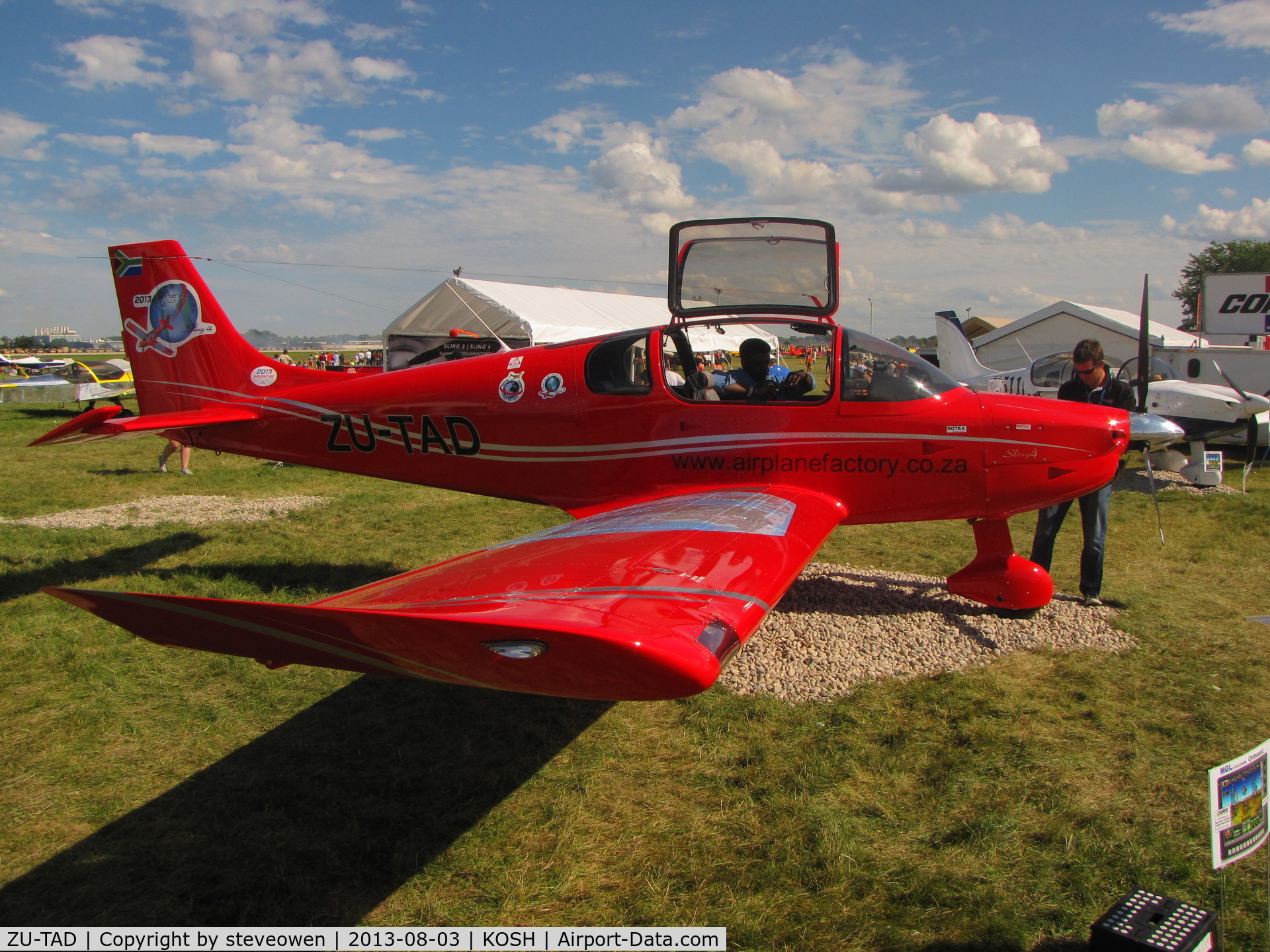ZU-TAD, The Airplane Factory Sling 4 C/N Not found ZU-TAD, Displayed at Oshkosh Sling4 flew in from South Africa