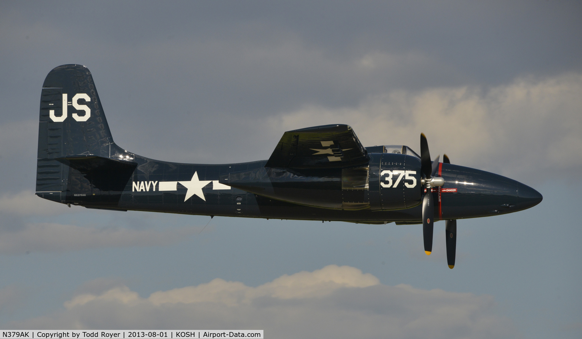 N379AK, Grumman F7F-3N Tigercat C/N 80375, Airventure 2013