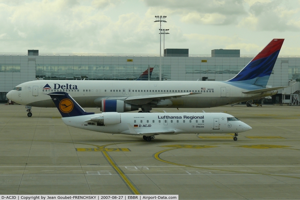 D-ACJD, 1996 Canadair CRJ-100LR (CL-600-2B19) C/N 7135, Lufthansa Regional to Munich