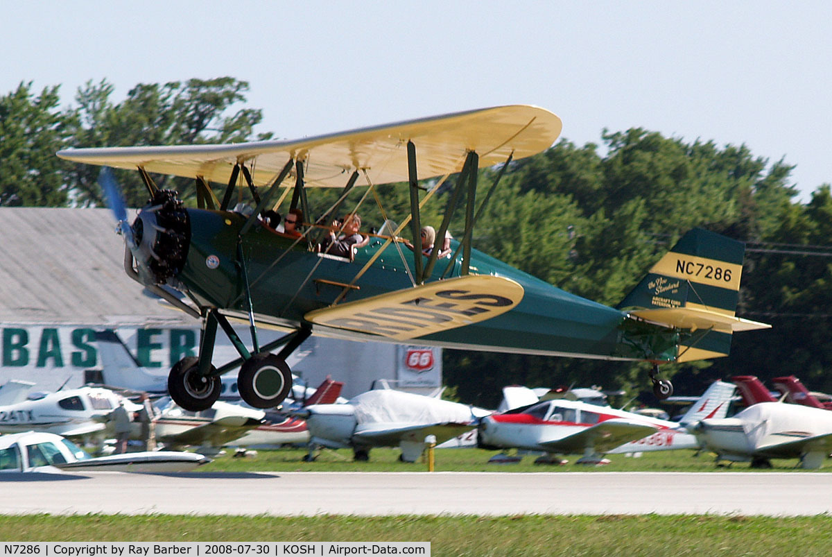 N7286, 1941 New Standard D-25A C/N 167W, New Standard D-25A [167W] Oshkosh-Wittman Regional~N 30/07/2008