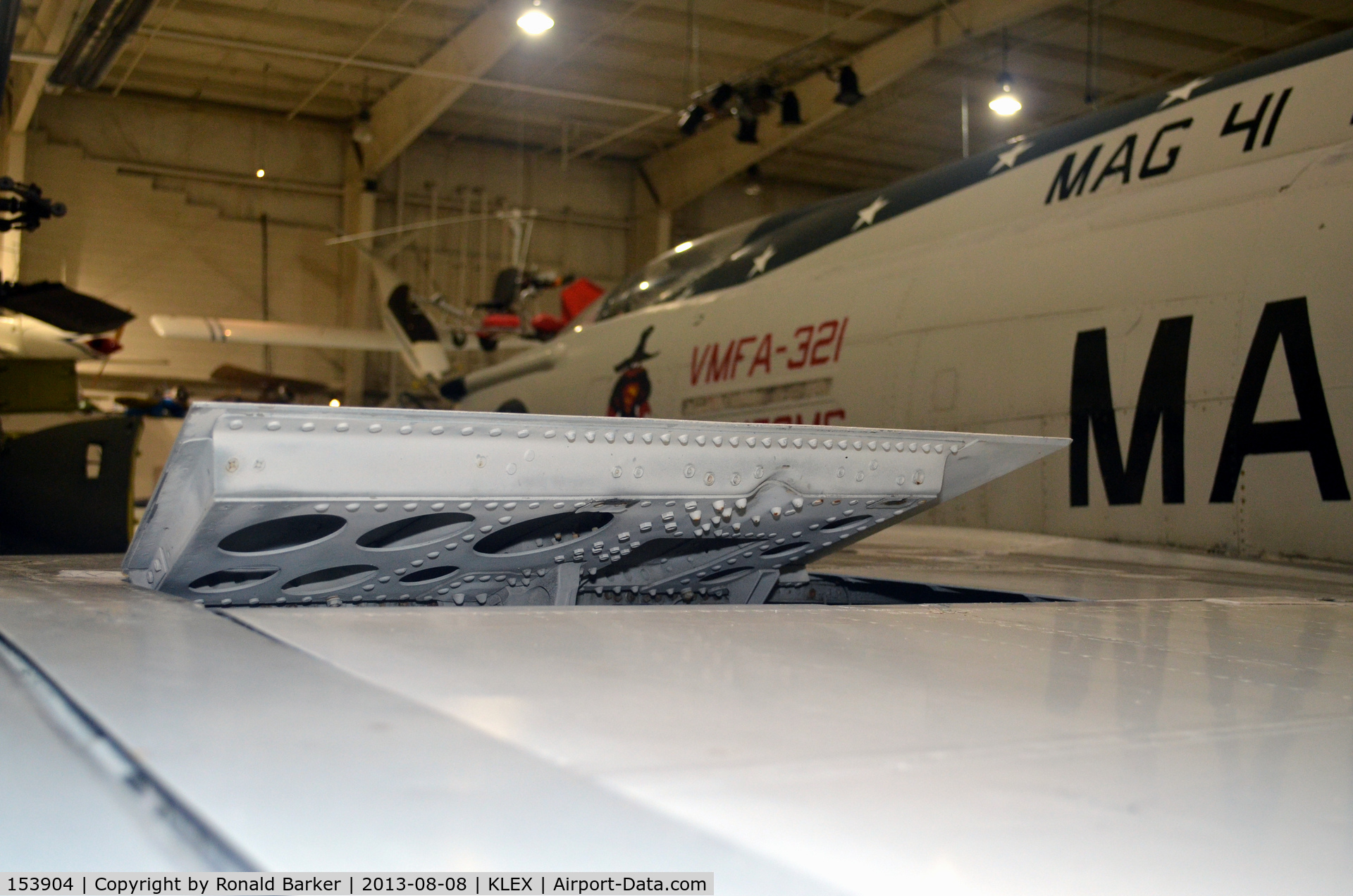 153904, McDonnell F-4S Phantom II C/N 2590, Left spoiler - Aviation Museum of KY
