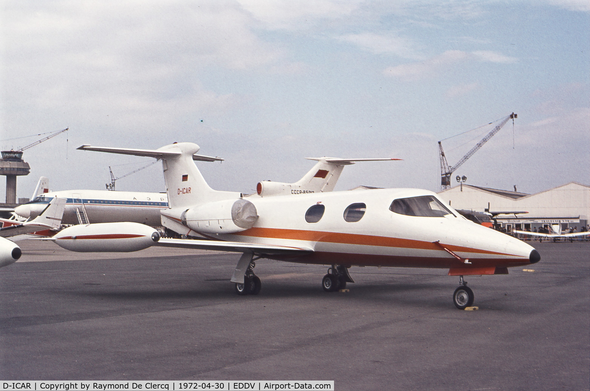 D-ICAR, 1968 Learjet 24A C/N 24-169, Hanover-Messe 1972