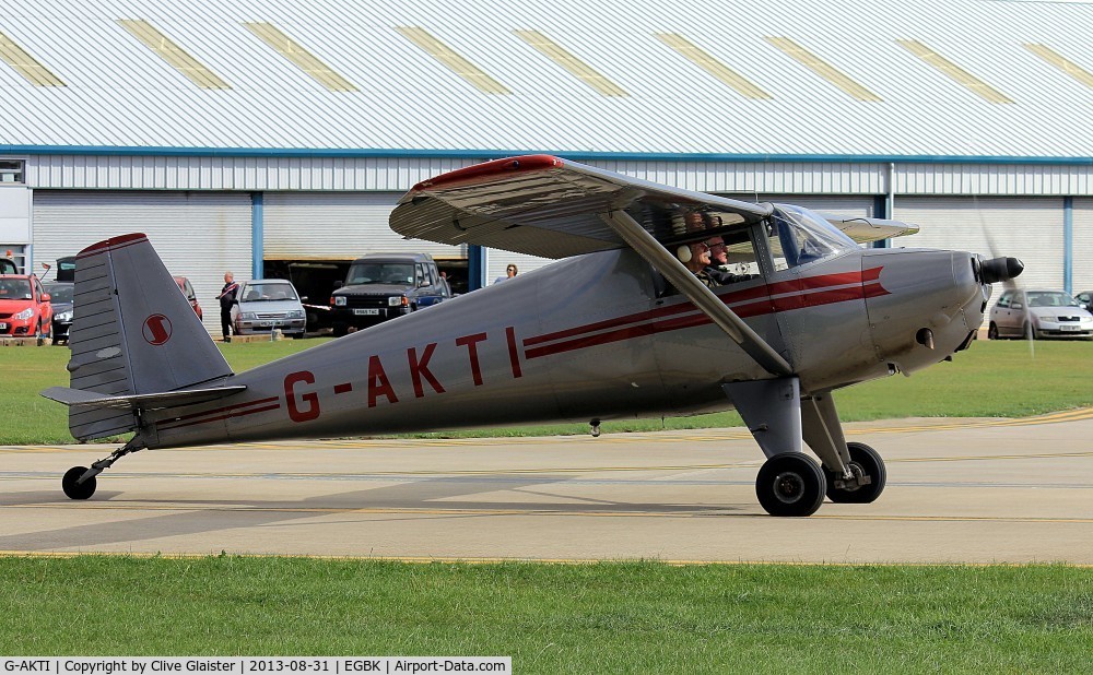 G-AKTI, 1946 Luscombe 8A Silvaire C/N 4101, Ex: NC1374K > N1374K > G-AKTI
Originally and currently owned in private hands since June 2010