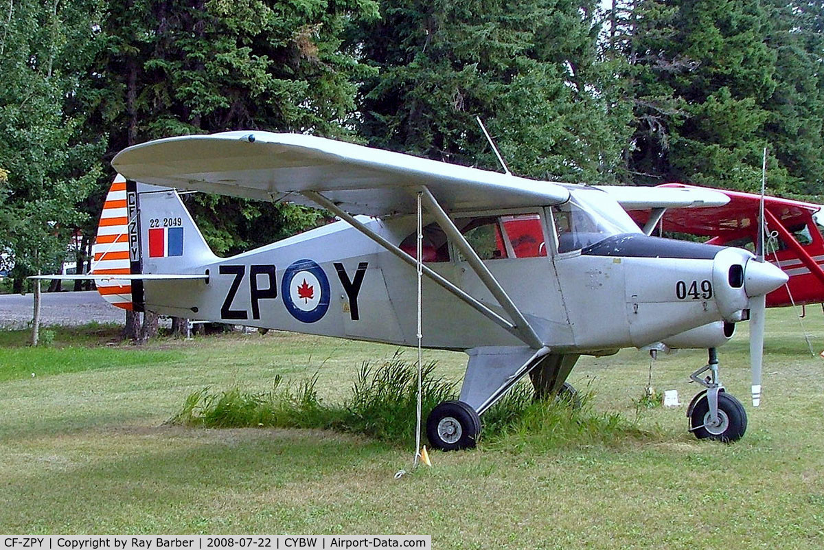 CF-ZPY, 1954 Piper PA-22-135 Tri-Pacer C/N 22-2049, Piper PA-22-135 Tri-Pacer [22-2049] Calgary-Springbank~C 22/07/2008