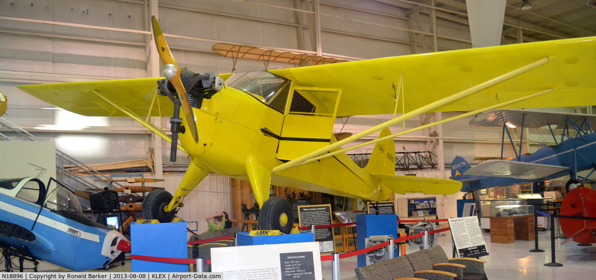 N18896, 1937 Aeronca K C/N K165, Aviation Museum of KY