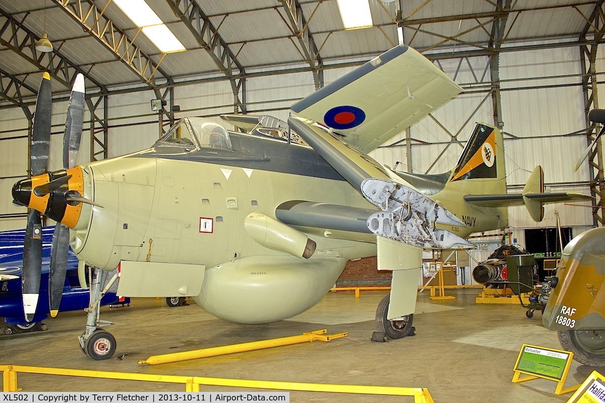 XL502, 1961 Fairey Gannet AEW.3 C/N F9461, Fairey Gannet at Yorkshire Air Museum