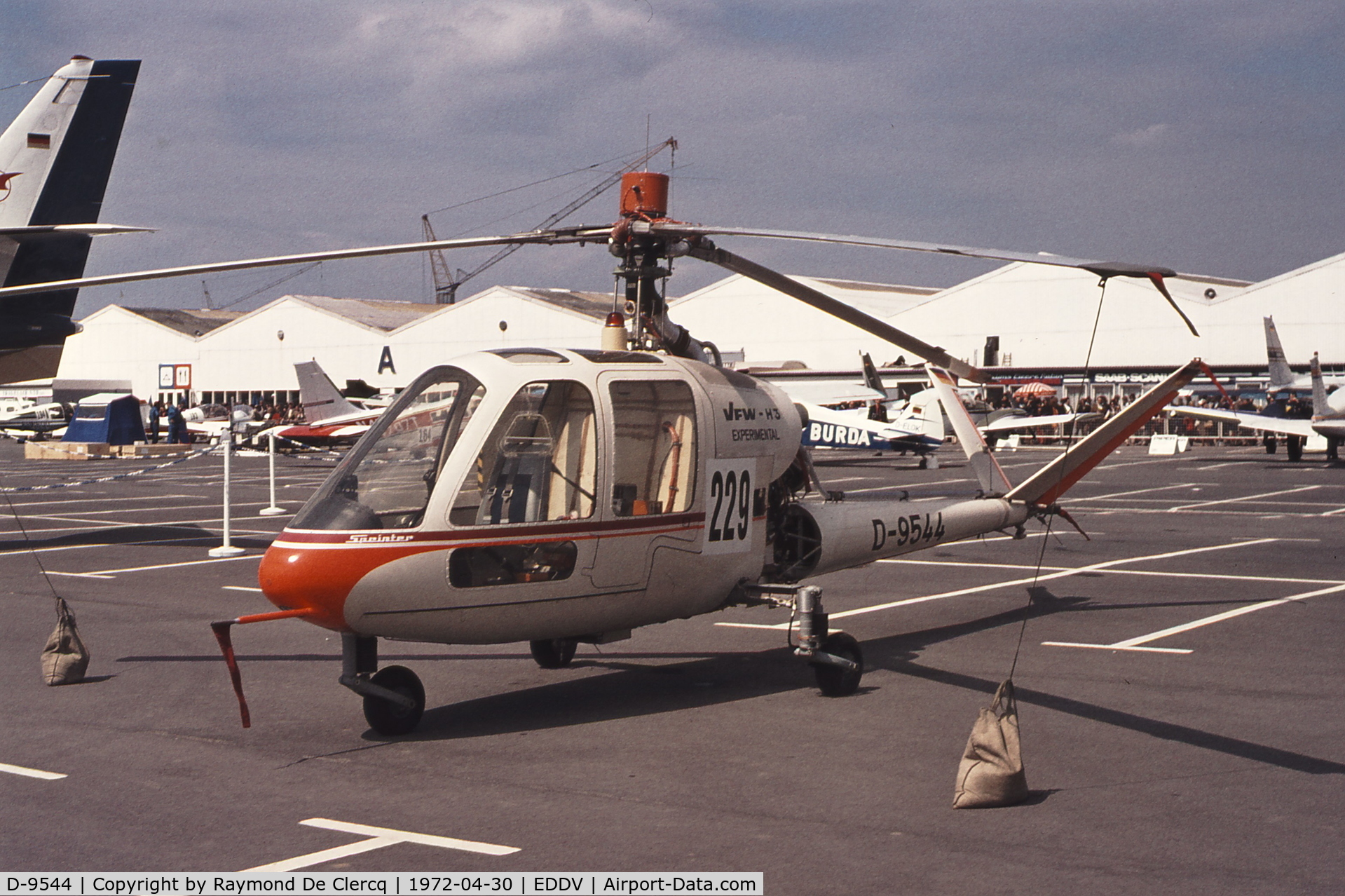 D-9544, 1971 VFW H-3 C/N E-2, Hannover Messe 1972