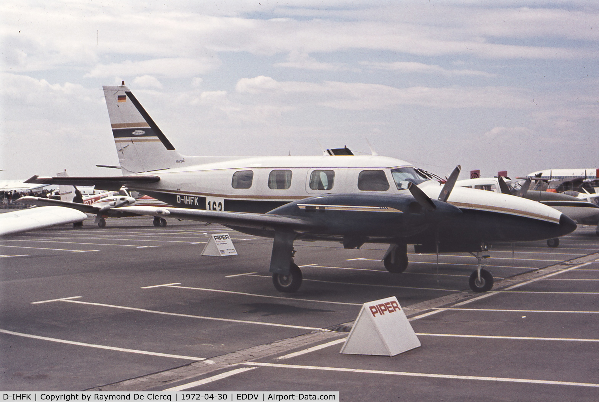 D-IHFK, 1970 Piper PA-31P Navajo C/N 31P-029, Hannover Messe 1972