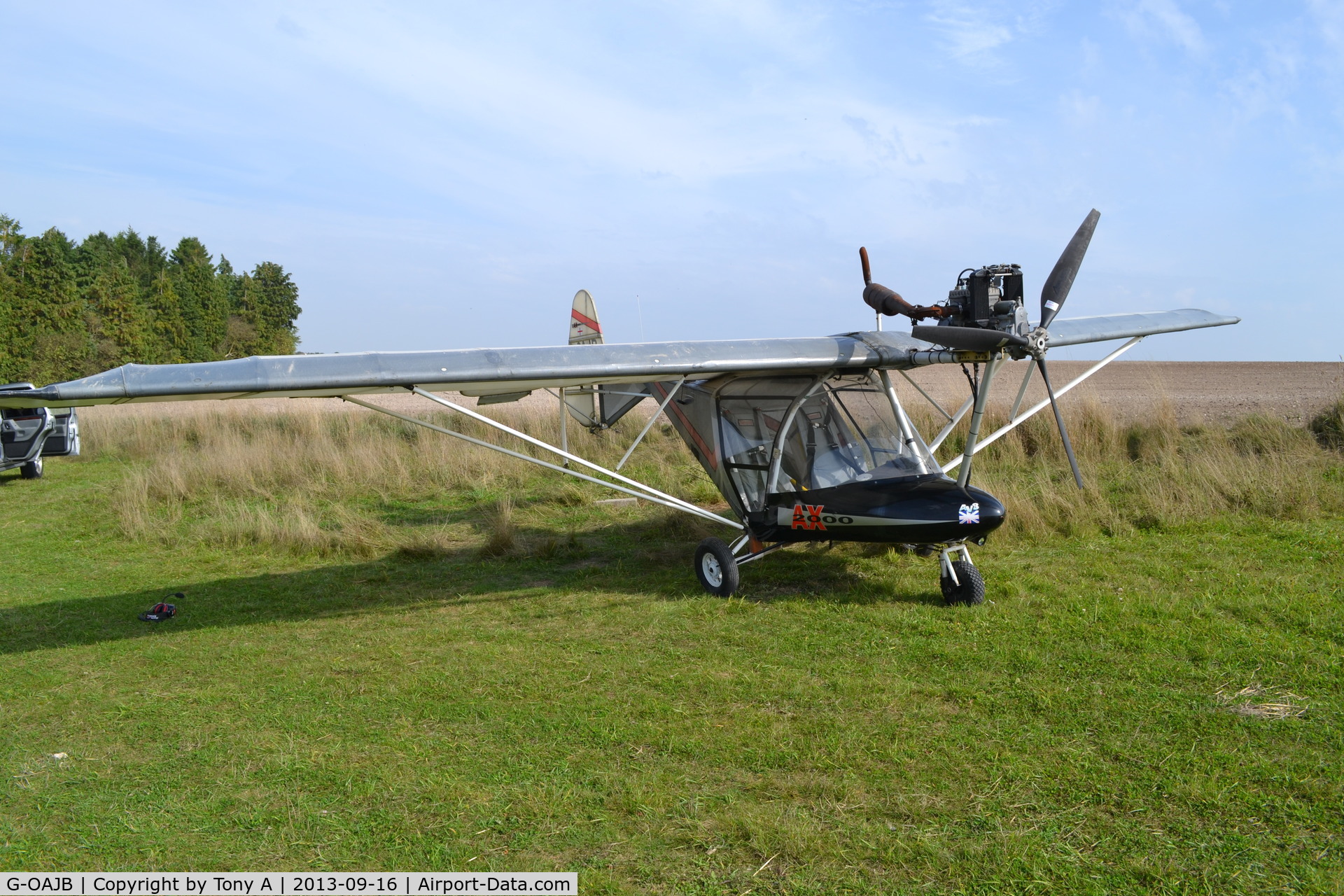 G-OAJB, 1997 Cyclone AX2000 C/N 7281, September 2013. At Deptford downs