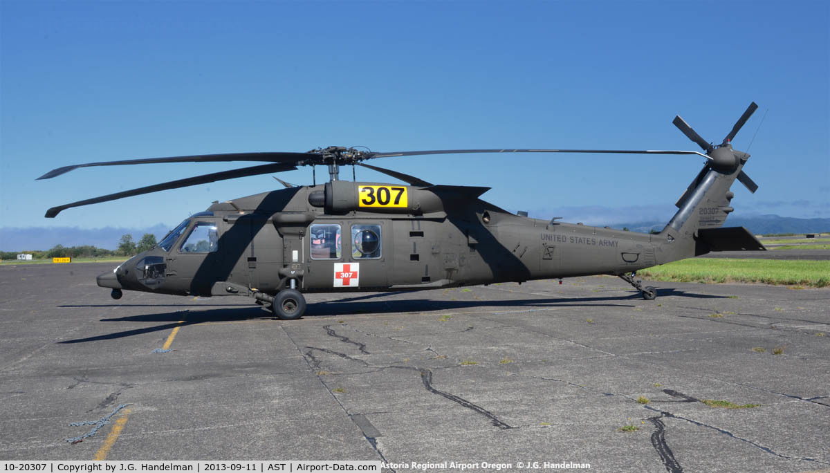 10-20307, 2010 Sikorsky HH-60M Black Hawk C/N Not found 10-20307, At Astoria OR.