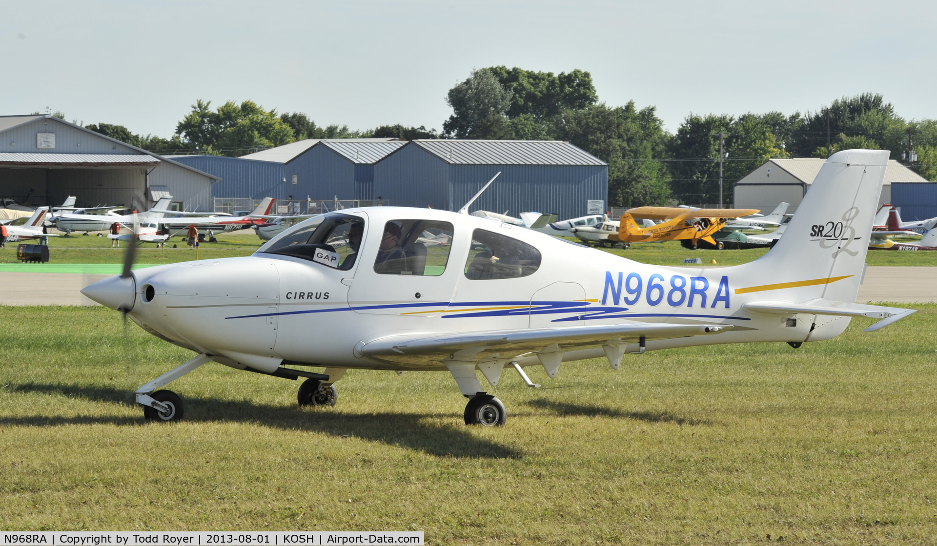 N968RA, 2005 Cirrus SR20 C/N 1492, Airventure 2013