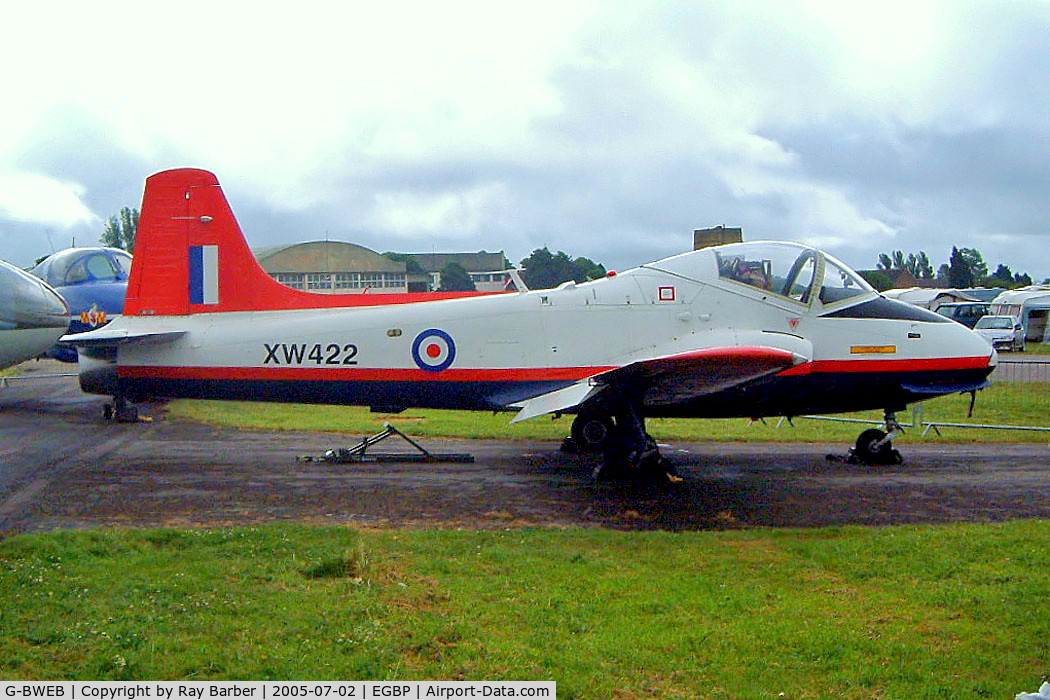 G-BWEB, 1971 BAC 84 Jet Provost T.5A C/N EEP/JP/1044, BAC Jet Provost T.5A [EEP/JP/1044] Kemble~G 02/07/2005