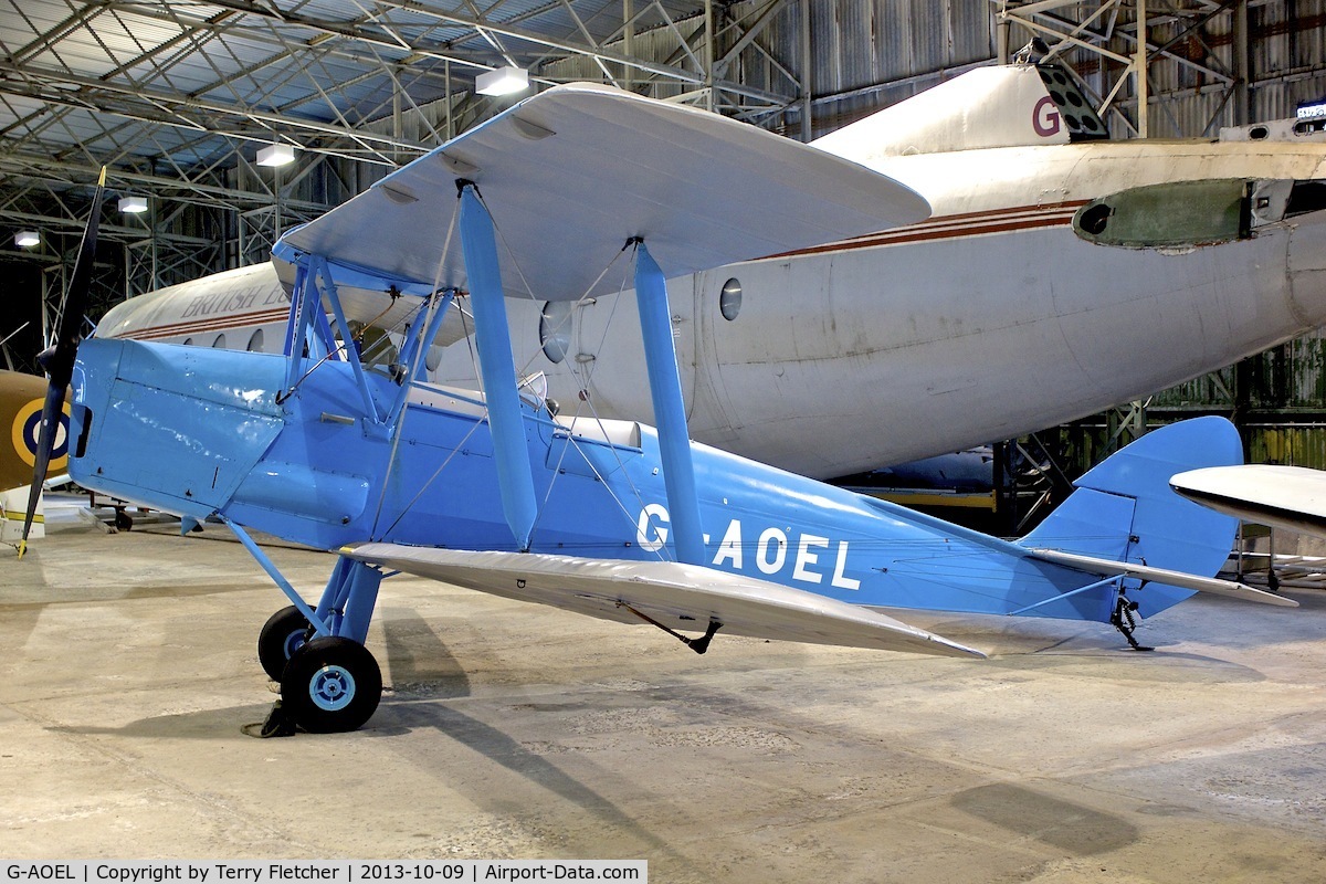 G-AOEL, De Havilland DH-82A Tiger Moth II C/N 82537, At the Museum of Flight , East Fortune , Scotland