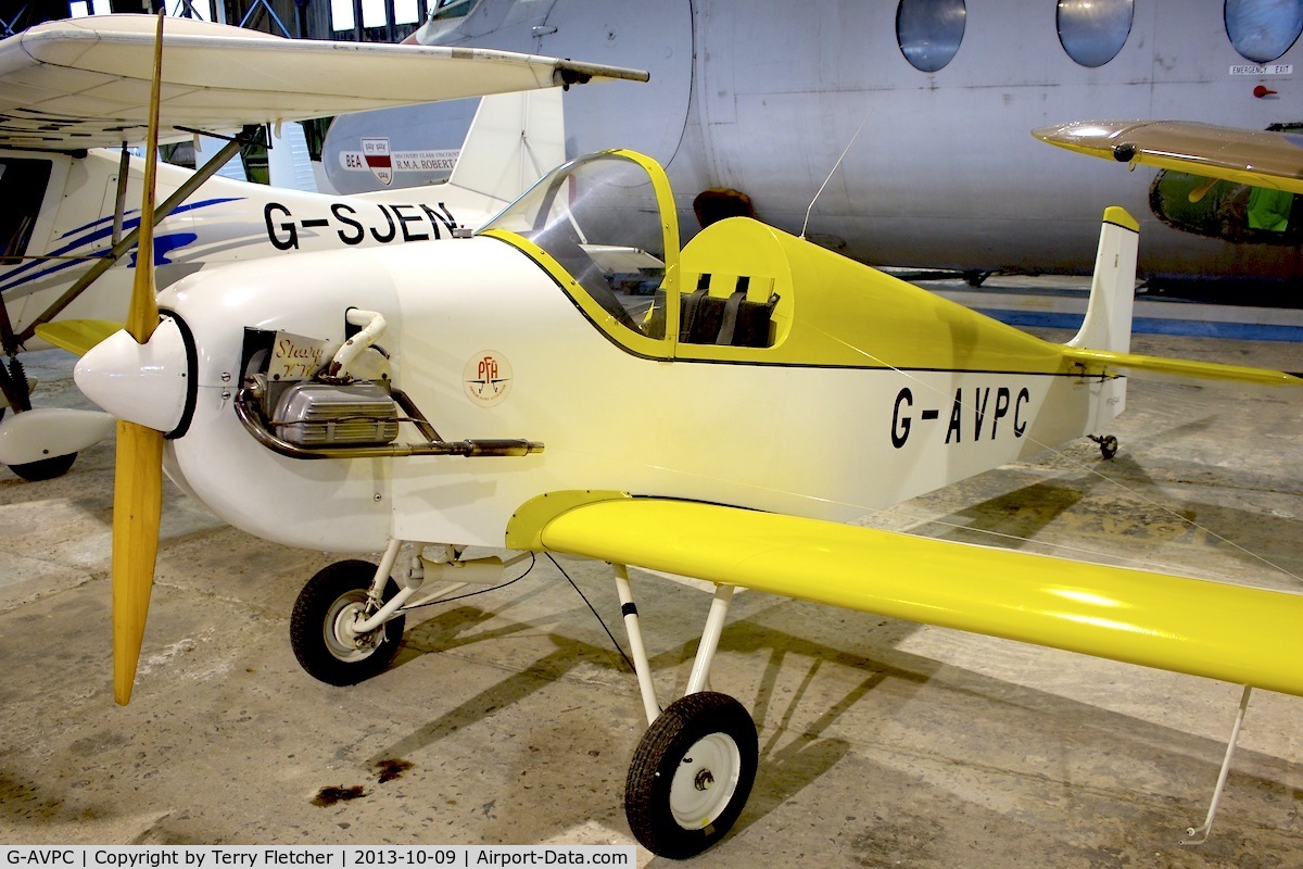 G-AVPC, 1973 Druine D.31 Turbulent C/N PFA 544, At the Museum of Flight , East Fortune , Scotland