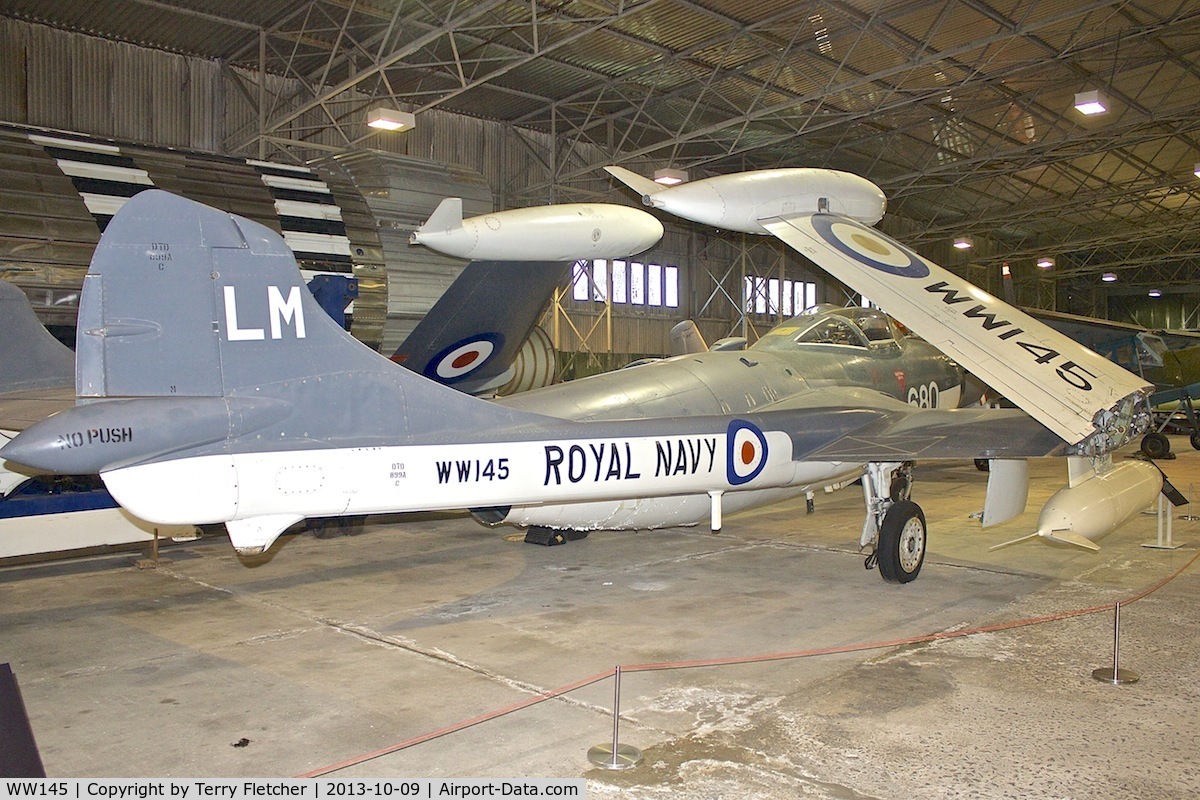 WW145, De Havilland DH-112 Sea Venom FAW.22 C/N 12790, At the Museum of Flight , East Fortune , Scotland