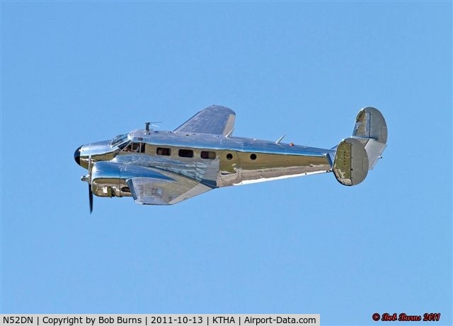 N52DN, 1952 Beech D18S C/N A-846, Tullahoma, Tn Fly- By 2011