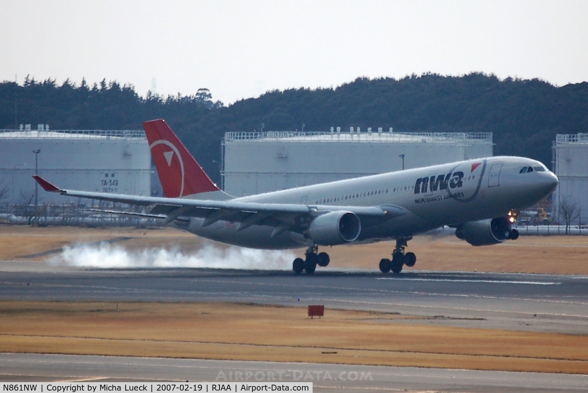 N861NW, 2006 Airbus A330-223 C/N 0796, At Narita
