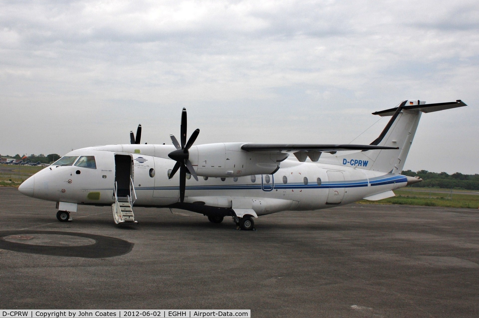 D-CPRW, 1998 Dornier 328-110 C/N 3097, ex Cirrus Airlines for Sierra Nevada Corp and USAF.