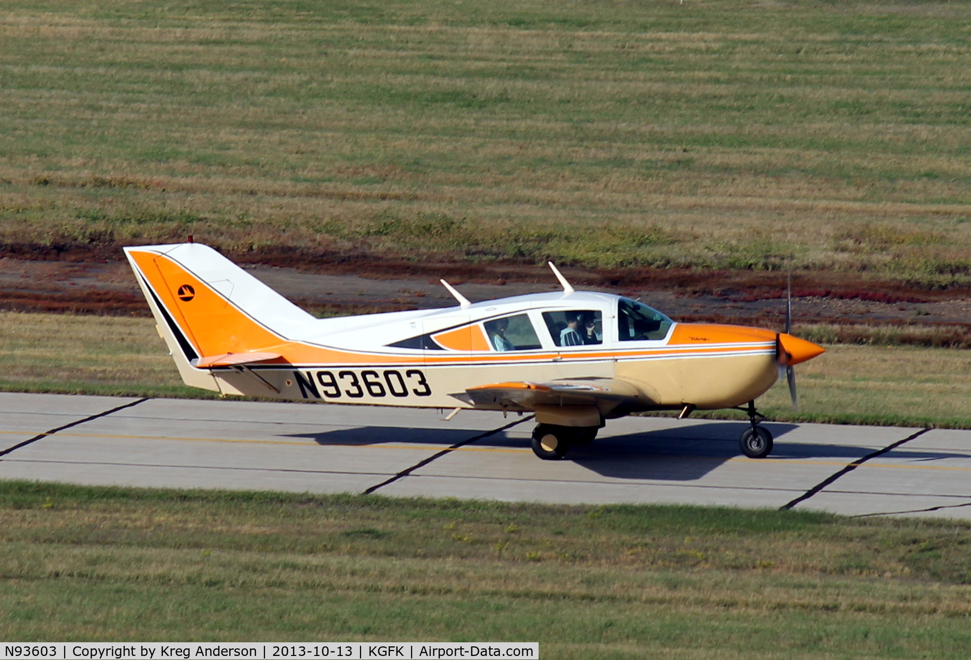 N93603, 1973 Bellanca 17-30A Viking C/N 73-30610, Bellanca 17-30A Super Viking taxiing to runway 17L for departure.