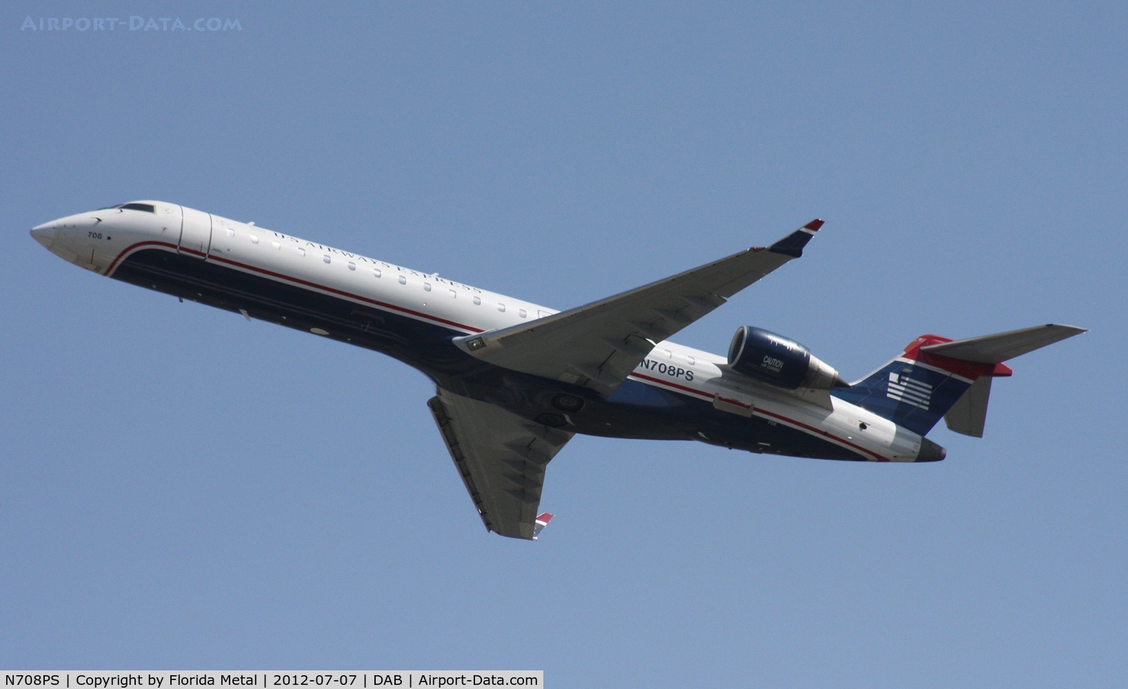 N708PS, 2004 Bombardier CRJ-701 (CL-600-2C10) Regional Jet C/N 10160, US Airways CRJ-700