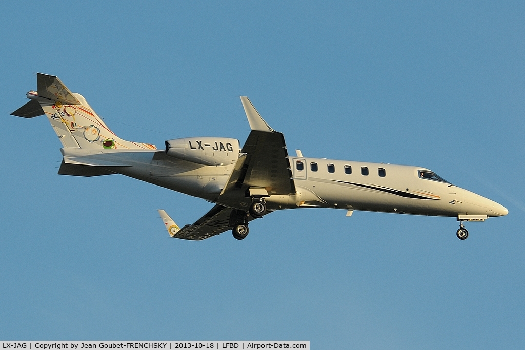 LX-JAG, 2009 Learjet 45 C/N 398, Global Jet Luxembourg SA, Luxembourg landing 23