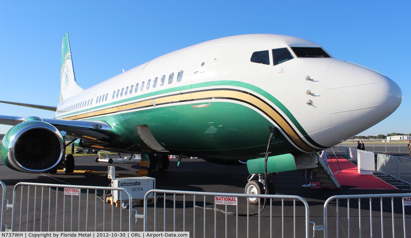 N737WH, 1998 Boeing 737-75T BBJ C/N 29142, Former Miami Dolphins BBJ