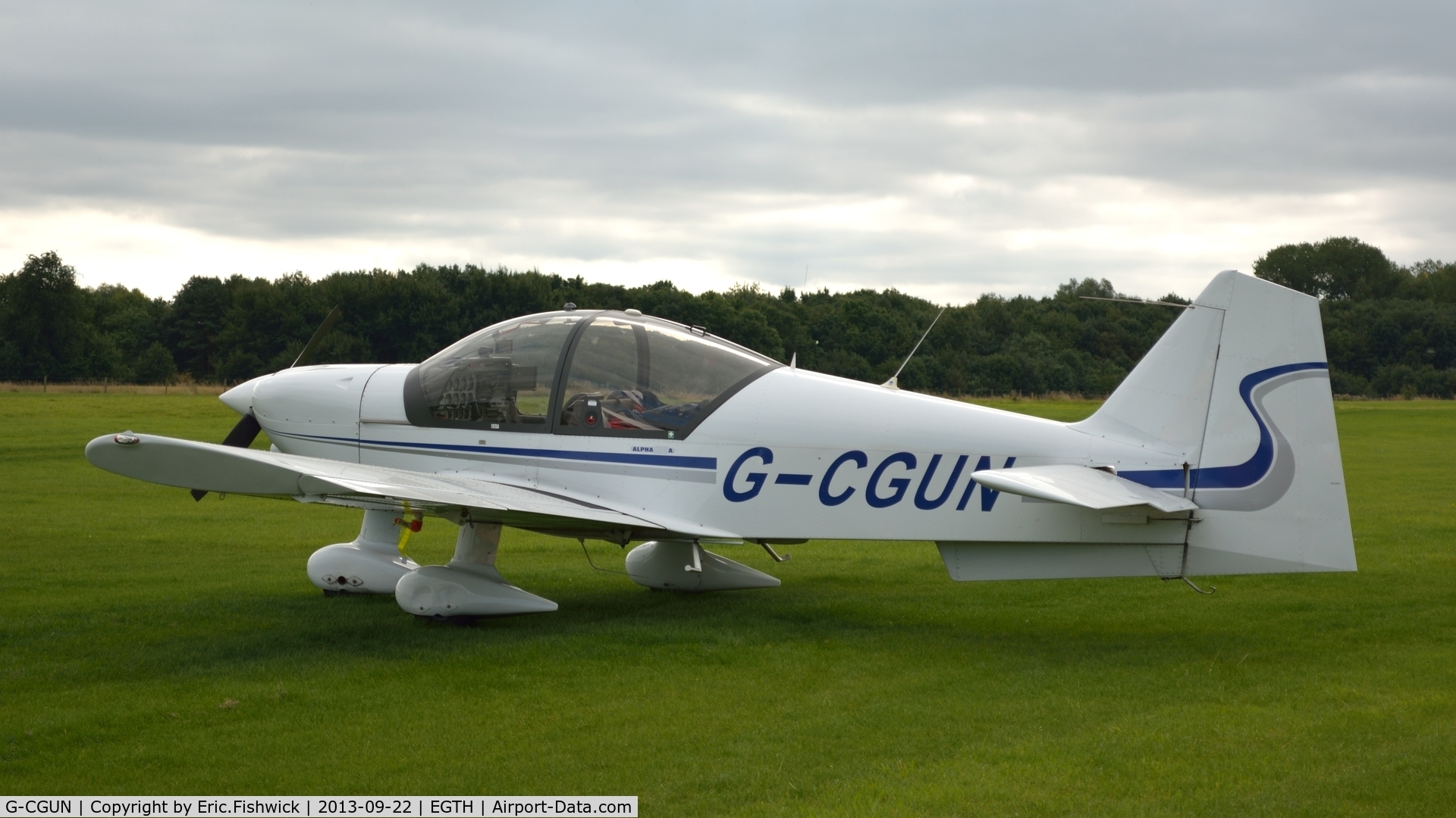 G-CGUN, 2007 Alpha R2160 C/N 160A-07011, 1. G-CGUN at Shuttleworth Uncovered Air Display, Sept. 2013