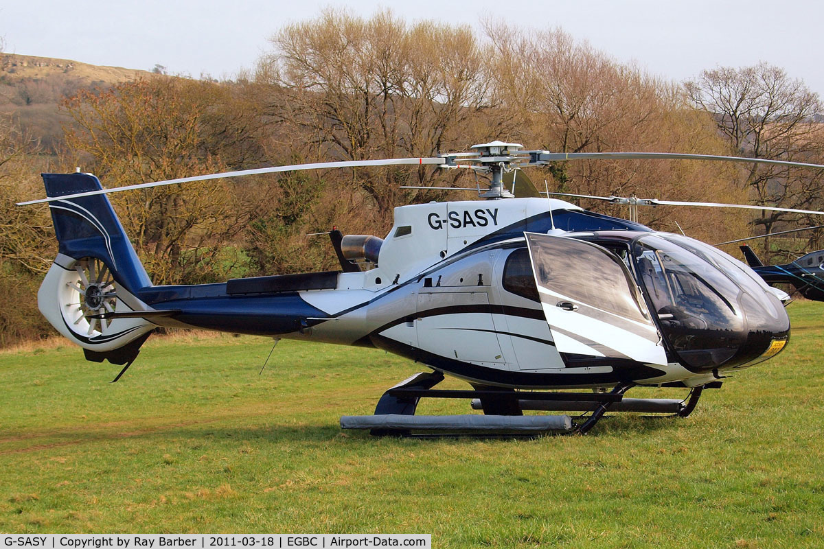 G-SASY, 2009 Eurocopter EC-130B-4 (AS-350B-4) C/N 4760, Eurocopter EC.130B4 [4760] Cheltenham Racecourse~G 18/03/2011
