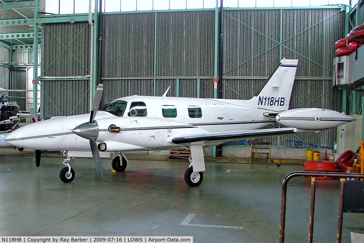 N118HB, 1980 Piper PA-31T1 Cheyenne 1 C/N 31T-8004052, Piper PA-31T1 Cheyenne 1 [31T-8004052] Salzburg~OE 16/07/2009
