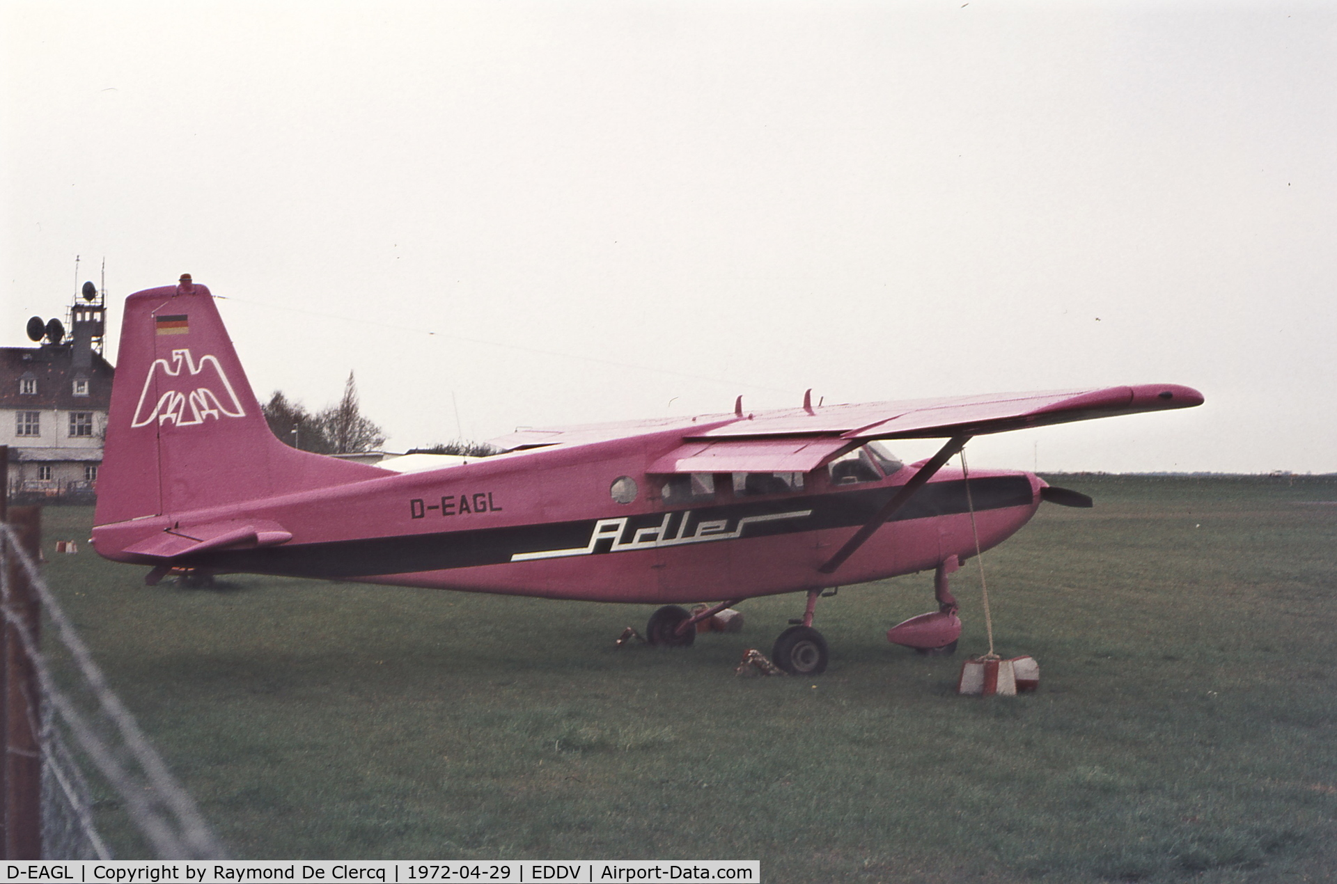 D-EAGL, Aermacchi AL-60B-2 Santa Maria C/N 6252, Hannover Messe 1972