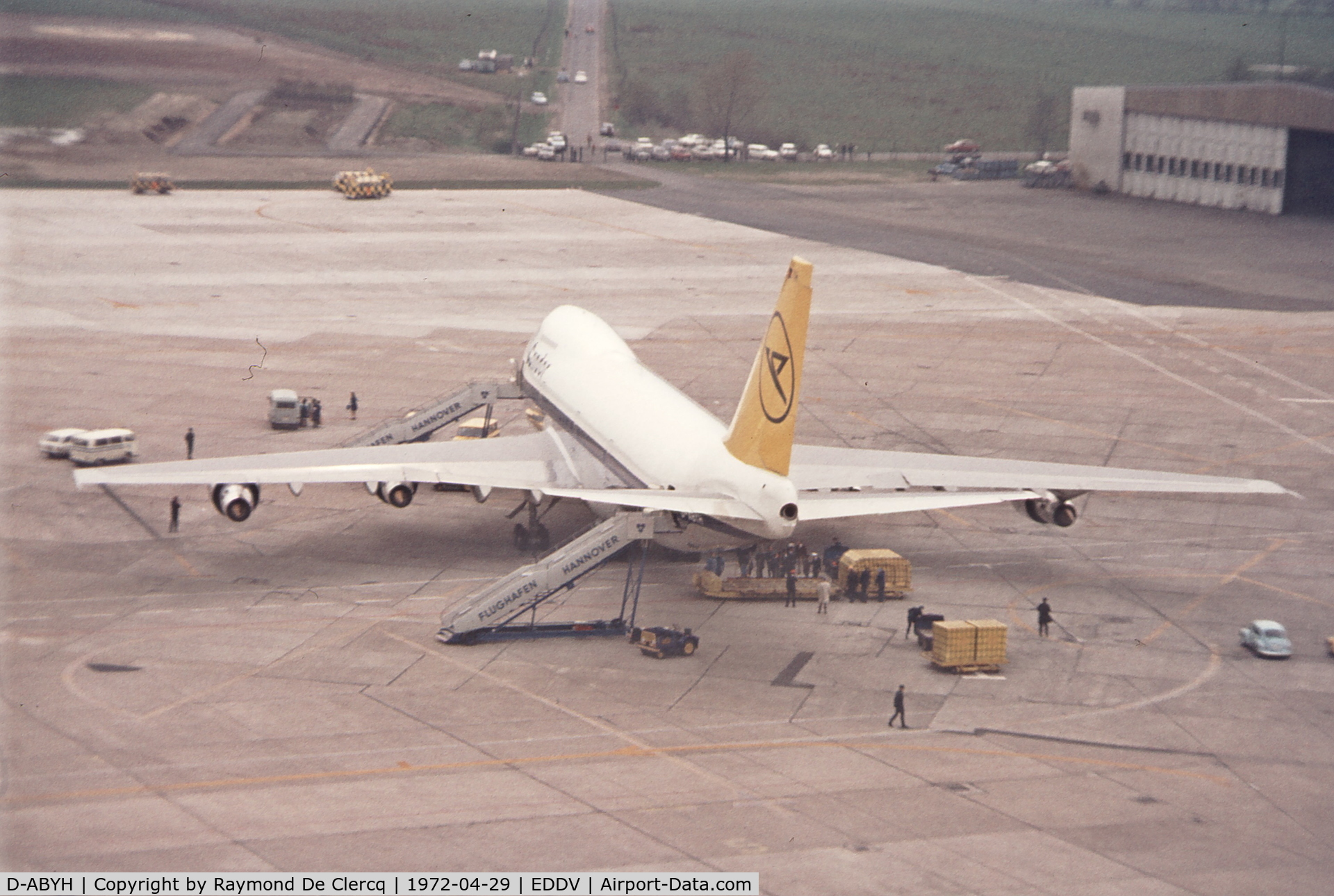 D-ABYH, 1972 Boeing 747-230B C/N 20559, Hannover Messe 1972