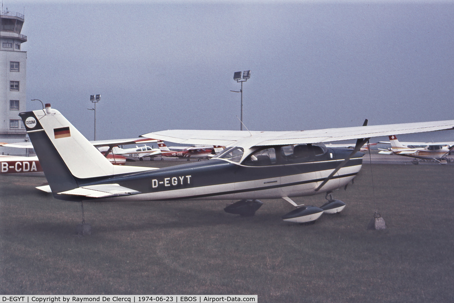 D-EGYT, Reims F172G C/N 0213, Ostend, 1974