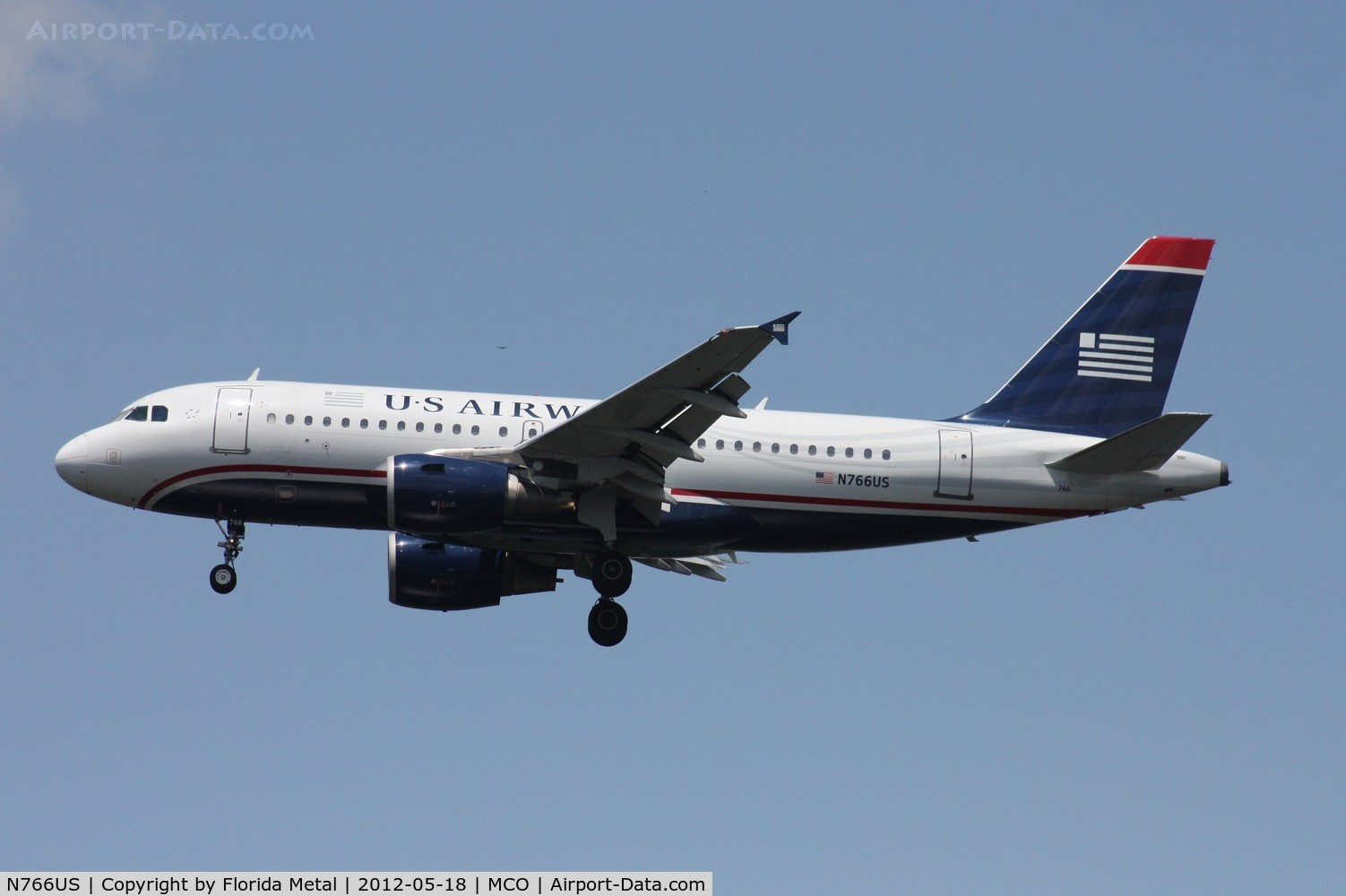 N766US, 2000 Airbus A319-112 C/N 1378, US Airways A319