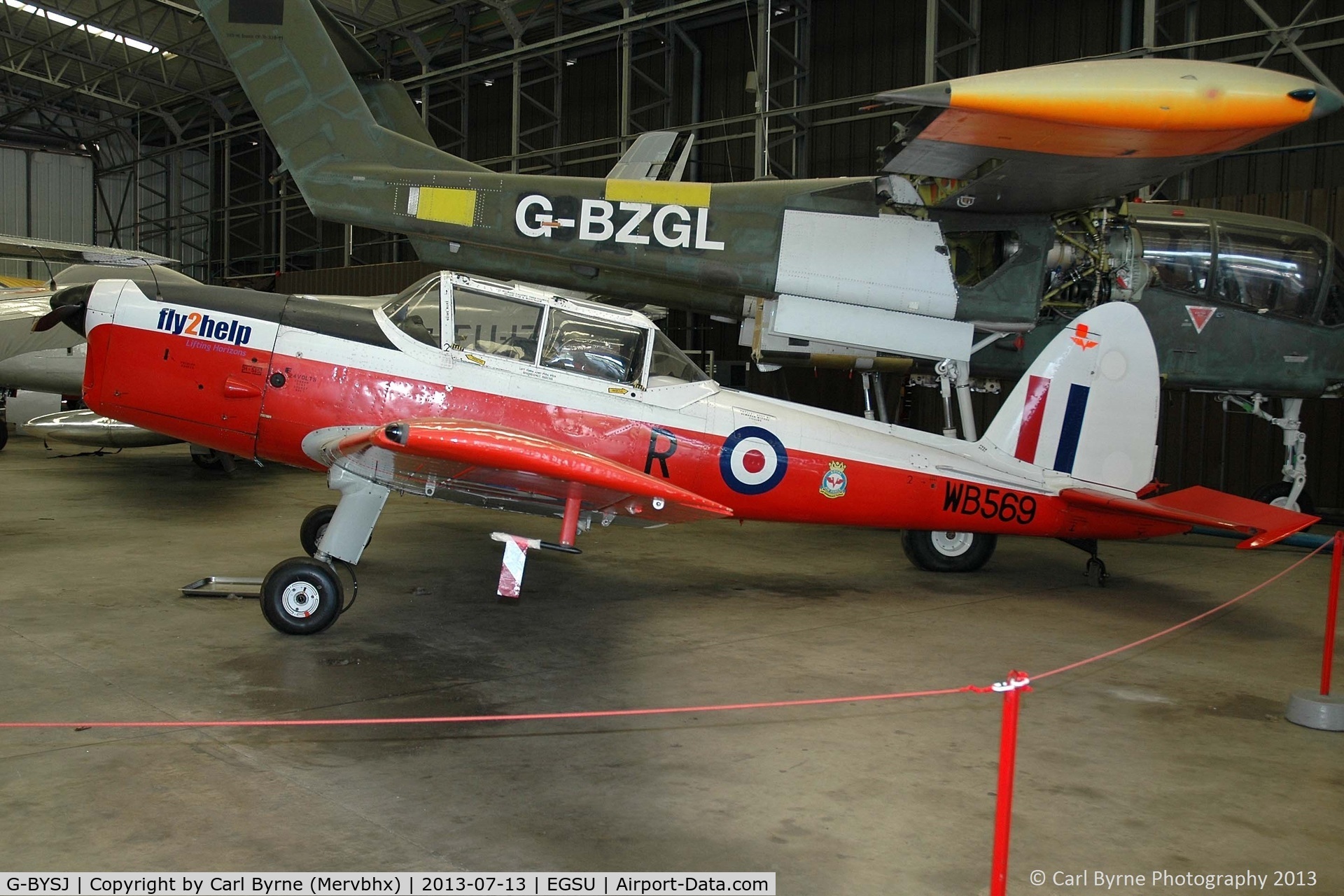 G-BYSJ, 1950 De Havilland DHC-1 Chipmunk T.10 C/N C1/0021, Part of the Imperial War Museum's preserved flying collection.