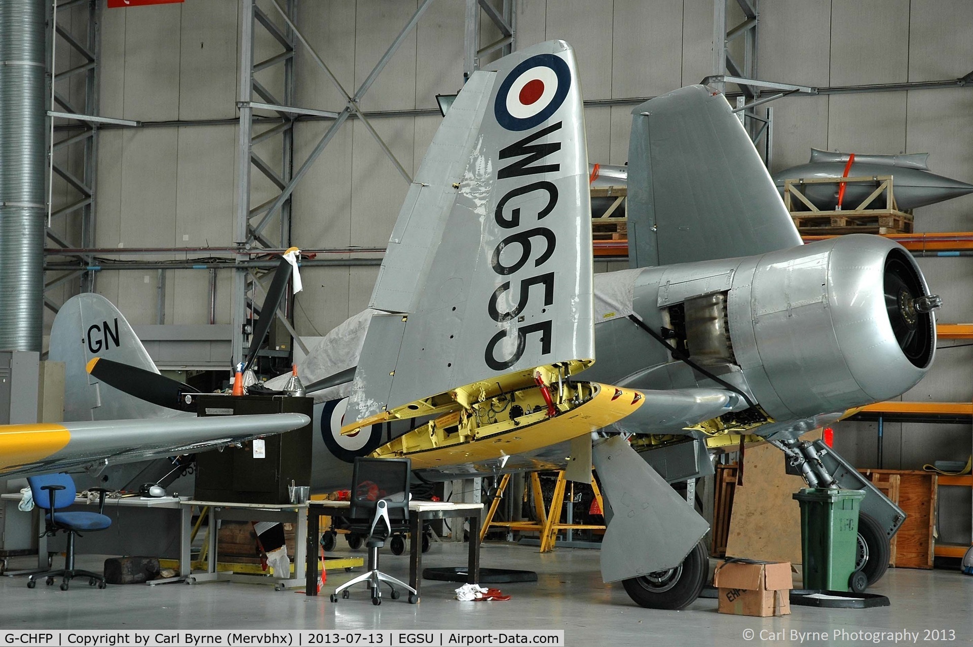 G-CHFP, 1952 Hawker Sea Fury T.20 C/N 41H/636070, Part of the Imperial War Museum's preserved flying collection.