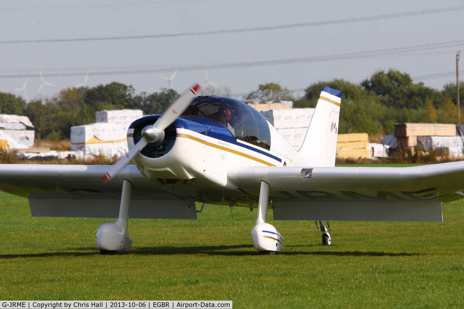 G-JRME, 2009 Jodel D-140E Mousquetaire IV C/N 444/PFA 251-13155, at Breighton's Pre Hibernation Fly-in, 2013