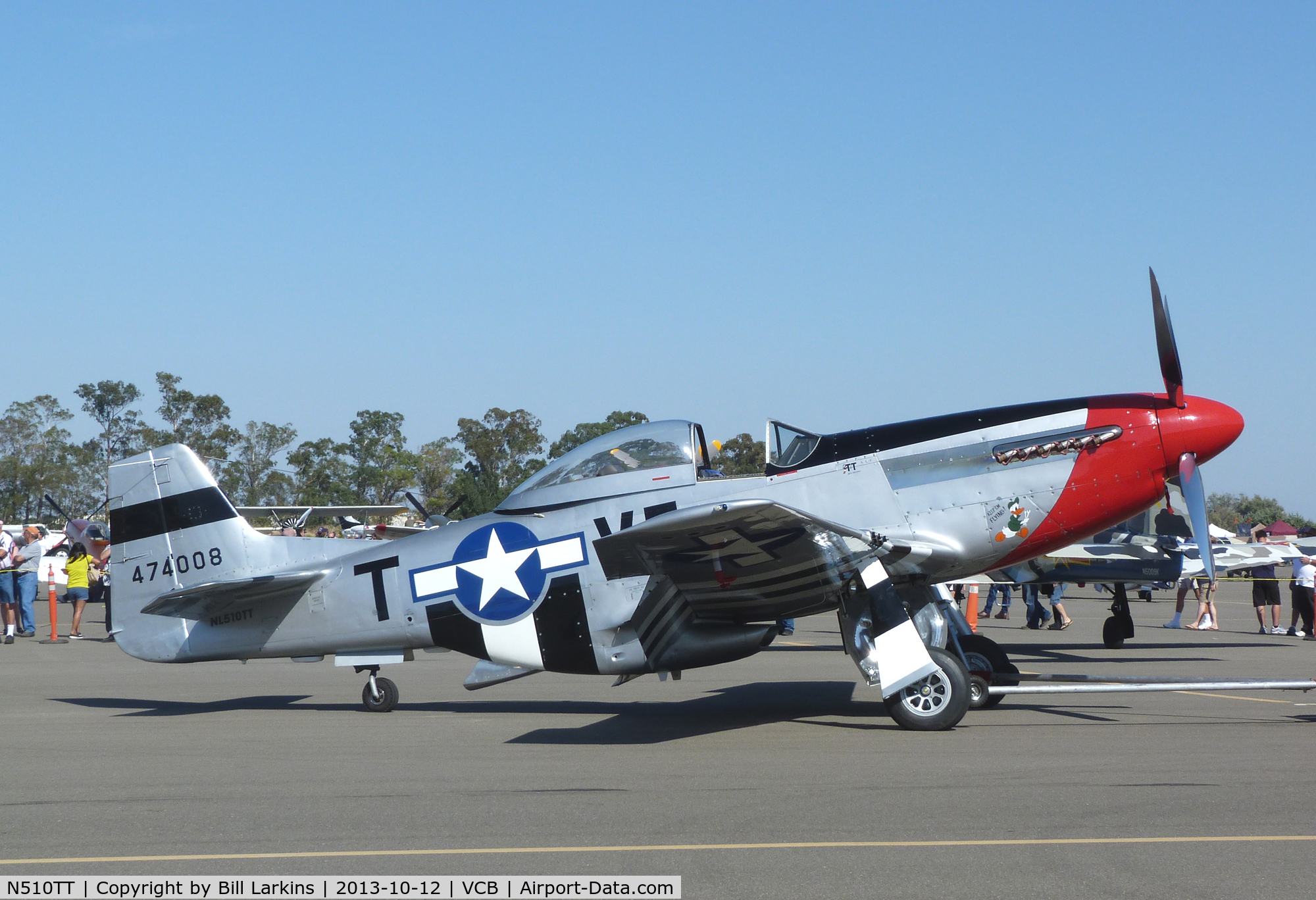 N510TT, 1944 North American F-51D Mustang C/N 44-74008, At the Nut Tree for Mustang Day