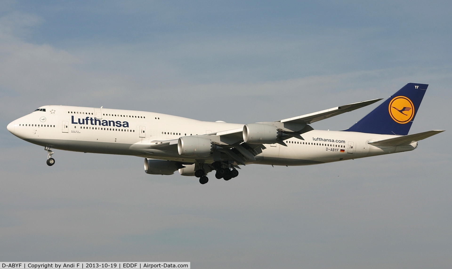 D-ABYF, 2012 Boeing 747-830 C/N 37830, Lufthansa Boeing 747-830