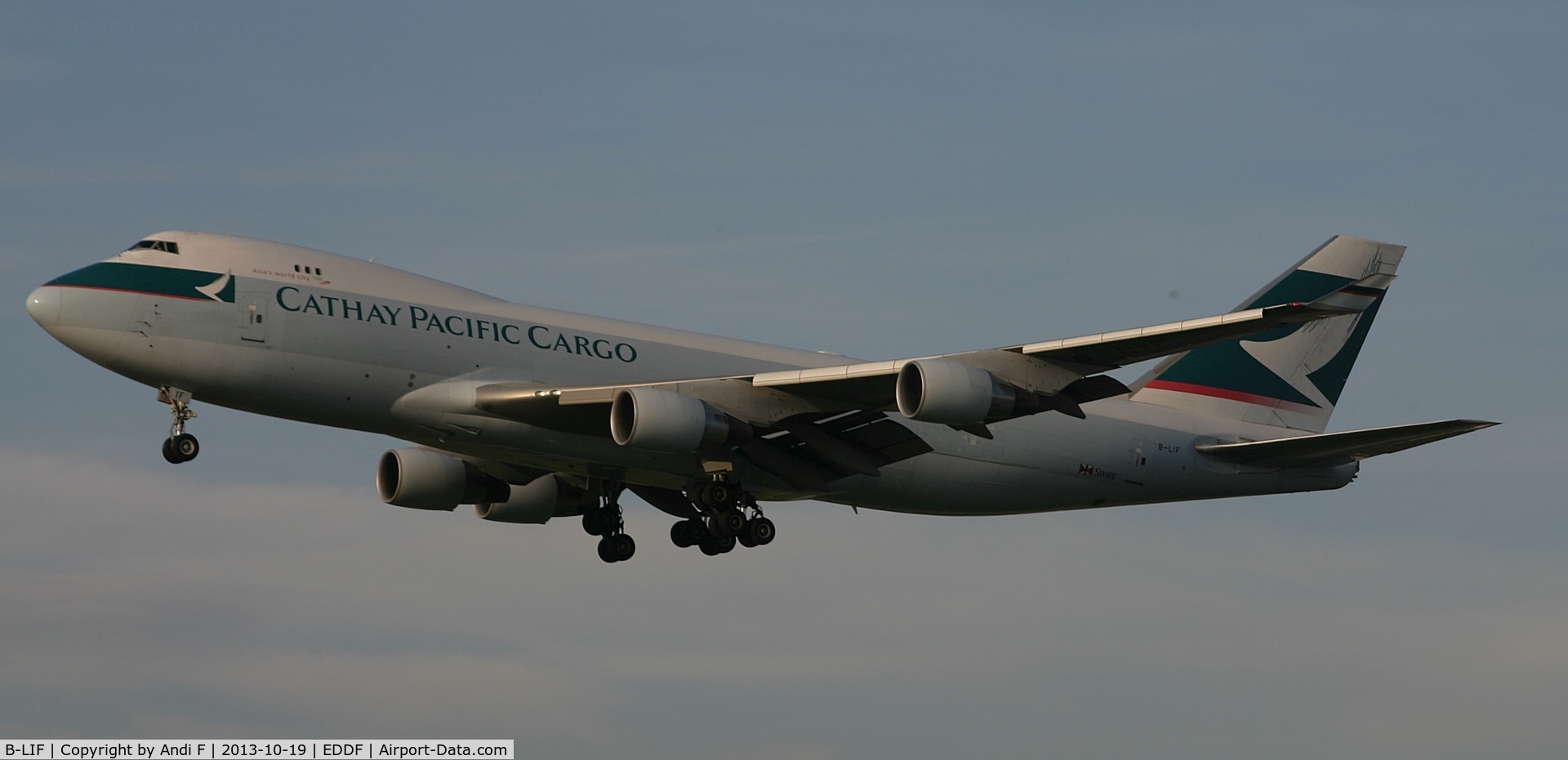 B-LIF, 2009 Boeing 747-467ERF C/N 36871, Cathay Pacific Cargo Boeing 747-467(ER/F)