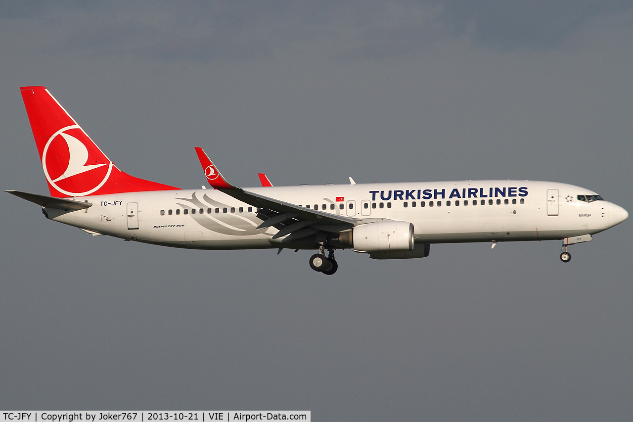 TC-JFY, 2000 Boeing 737-8F2 C/N 29783/497, Turkish Airlines