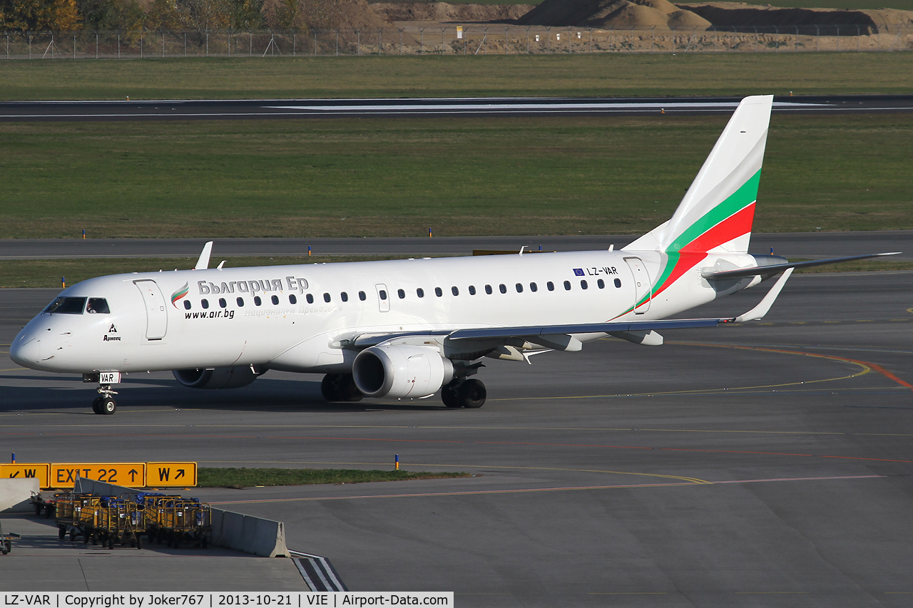 LZ-VAR, 2012 Embraer 190AR (ERJ-190-100IGW) C/N 19000496, Bulgaria Airlines